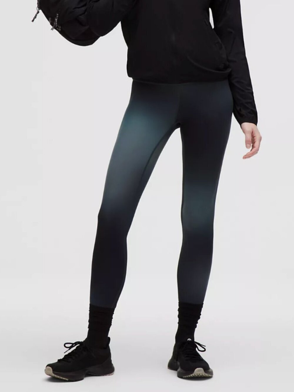 Lululemon Women's Wunder Train High-Rise Tight 25" Midnight Haze Black Size 10